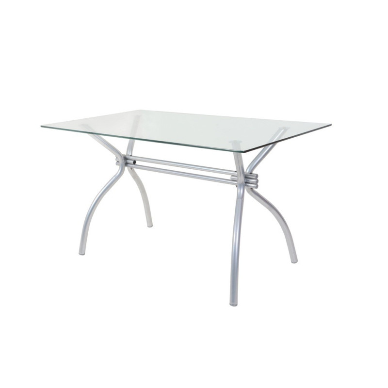 Mesa Florencia 1.40x0.80m Vidrio Incoloro - Unican