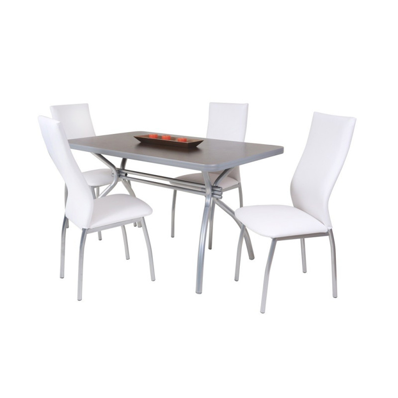 Juego de Comedor Florencia PVC Agus x4 - Unican