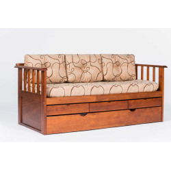 Diván Cama Santa Fe c/Carro y 6 Cajones - Color Living