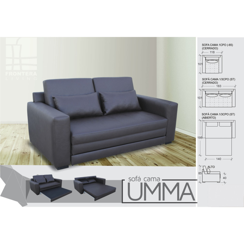Sofá Cama Umma Tapizado G3 - Frontera Living