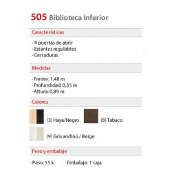Biblioteca Inferior 505 - Platinum
