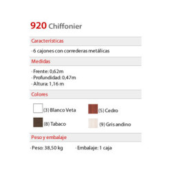 Chiffonier 920 - Platinum