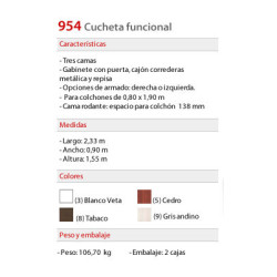 Cucheta Triple - Platinum