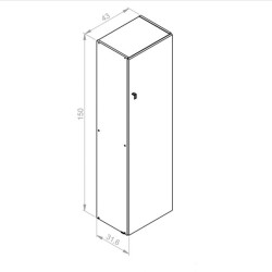 Despensero 1 Puerta - Dielfe