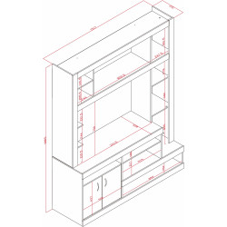 Centro de Entretenimiento R-20410 - Reproex