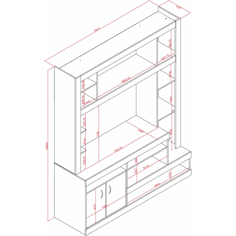 Centro de Entretenimiento R-20410 - Reproex
