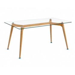 Mesa Eames Tapa de Vidrio