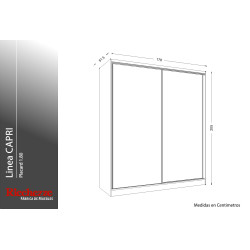 Placard Capri 1.80m. - Ricchezze