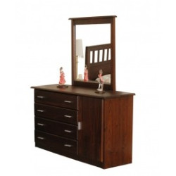 Comoda JAVA 4 Cajones y Puerta  (No incluye espejo)  - Dadone HDH