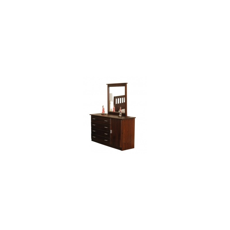 Comoda JAVA 4 Cajones y Puerta  (No incluye espejo)  - Dadone HDH