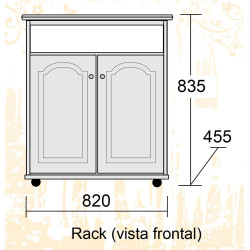 Mesa de TV y Audio - Mobilia