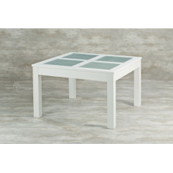 Mesa MONTECATINI Tapa con Vidrios Repartidos 1.25m x 1.25m - Dadone HDH