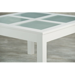 Mesa MONTECATINI Tapa con Vidrios Repartidos 1.25m x 1.25m - Dadone HDH