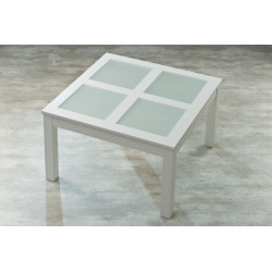 Mesa MONTECATINI Tapa con Vidrios Repartidos 1.25m x 1.25m - Dadone HDH